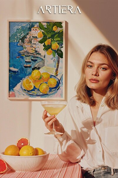 HİGUERA Amalfi Μοντέρνο Μεσογειακό Ιταλικό Στιλ Ξύλινο Τραπέζι Κουζίνας, Διακ...