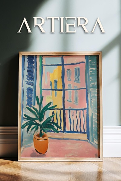 HİGUERA Henri Matisse (1869-1954) Εμπνευσμένη ελαιογραφία σε στυλ μοντέρνας φ...