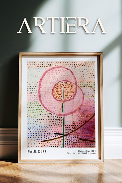 HİGUERA Paul Klee (1879-1940) Blossoming 1934 Ακουαρέλα Ζωγραφική τοίχου με φ...