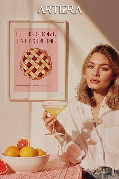 HİGUERA Τυπογραφία Μοντέρνα Μεσογειακή Ιταλική Ζωγραφική Κουζίνας με Ξύλινο Π...