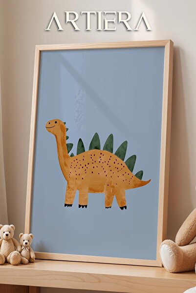 HİGUERA Χαριτωμένο μωρό με θέμα τον δεινόσαυρο με μπλε φόντο Διακόσμηση παιδι...