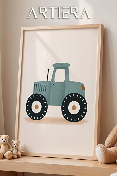 HİGUERA Διακόσμηση παιδικού δωματίου με θέμα το αυτοκίνητο τρακτέρ Πίνακας το...