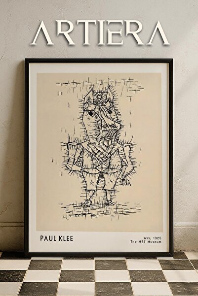 HİGUERA Paul Klee (1879-1940) Donkey 1925 Ακουαρέλα Ζωγραφική τοίχου με φυσικ...