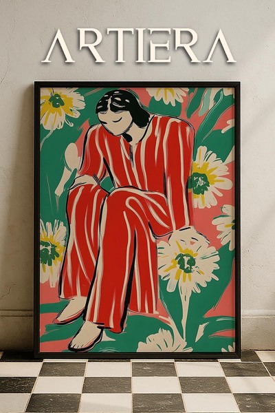 HİGUERA Henri Matisse (1869-1954) Γυναικείο πορτρέτο σε στυλ ελαιογραφίας Μον...