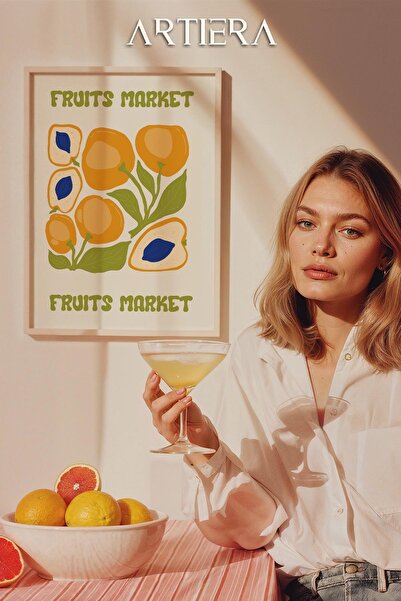 HİGUERA Fruits - Μοντέρνο μεσογειακό ιταλικό στυλ Ξύλινο τραπέζι κουζίνας, Δι...