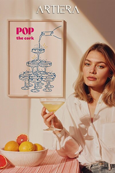 HİGUERA Τυπογραφία Μοντέρνα Μεσογειακή Ιταλική Ζωγραφική Κουζίνας με Ξύλινο Π...