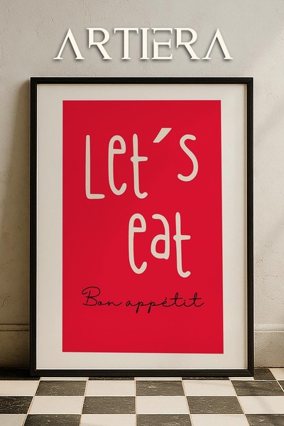 HİGUERA Τυπογραφία Μοντέρνα Μεσογειακή Ιταλική Ζωγραφική Κουζίνας με Ξύλινο Π...