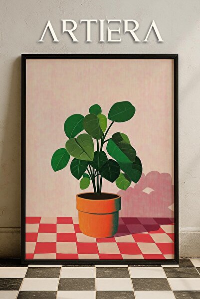 HİGUERA Maximalist Flowers - Πίνακας Κουζίνας με Ξύλινο Πλαίσιο, Διακόσμηση Κ...