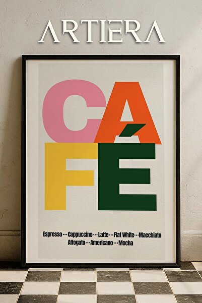 HİGUERA Τυπογραφία Μοντέρνα Μεσογειακή Ιταλική Ζωγραφική Κουζίνας με Ξύλινο Π...