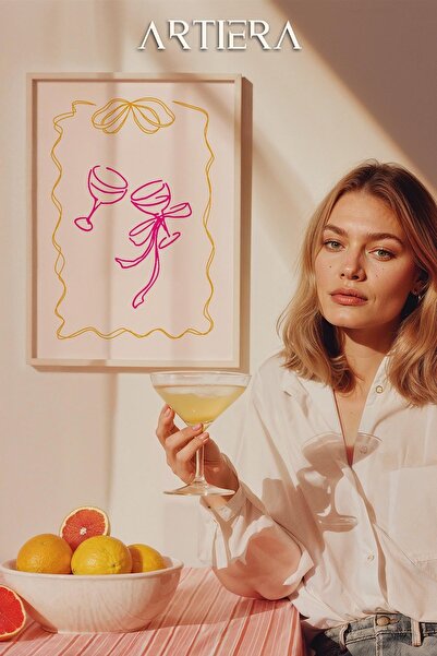 HİGUERA Τυπογραφία Μοντέρνα Μεσογειακή Ιταλική Ζωγραφική Κουζίνας με Ξύλινο Π...