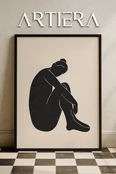 HİGUERA Σειρά Matisse Paper Cuttings Μαύρη μινιμαλιστική γυναικεία φιγούρα ζω...