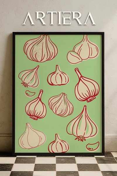 HİGUERA Λαχανικά - Μοντέρνο μεσογειακό ιταλικό στυλ Ξύλινο Πίνακας Κουζίνας, ...