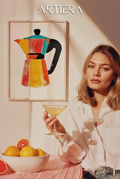 HİGUERA Καφέ - Τραπέζι κουζίνας με ξύλινο σκελετό μεσογειακού ιταλικού στυλ, ...