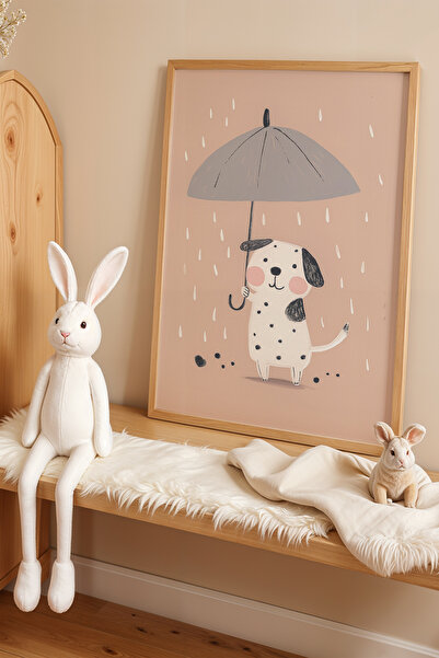 HİGUERA Χαριτωμένος Δαλματιανός που βουτήχεται στη βροχή - Πίνακας παιδικού δ...