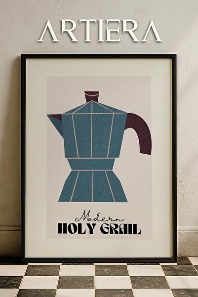 HİGUERA Τυπογραφία Μοντέρνα Μεσογειακή Ιταλική Ζωγραφική Κουζίνας με Ξύλινο Π...