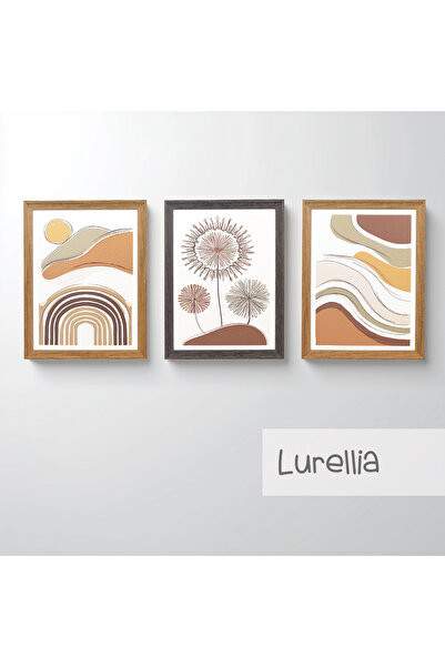 Ahsen resim çerçeve Set de 3 tablouri înrămate - Picturi abstracte pentru dec...