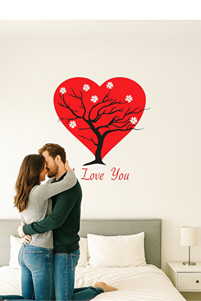 KT Decor Moderni zidni sticker sa drvetom ljubavi - Dnevna soba i salon