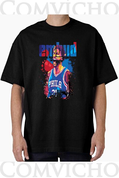 COMVİCHO Unisex Embud V1 Design Printed Oversize T-Shirt