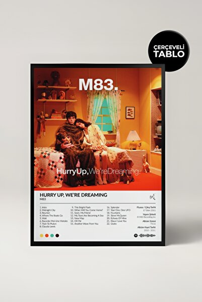 House Gorgeous M83 Požurite, sanjamo Album Dizajniran Spotify Poster Slika