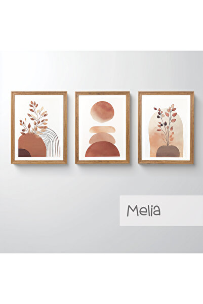 Ahsen resim çerçeve Set de 3 tablouri înrămate - Picturi abstracte pentru dec...