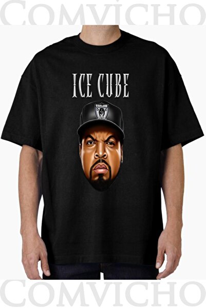 COMVİCHO تي شيرت مطبوع بتصميم Ice Cube V10 للجنسين