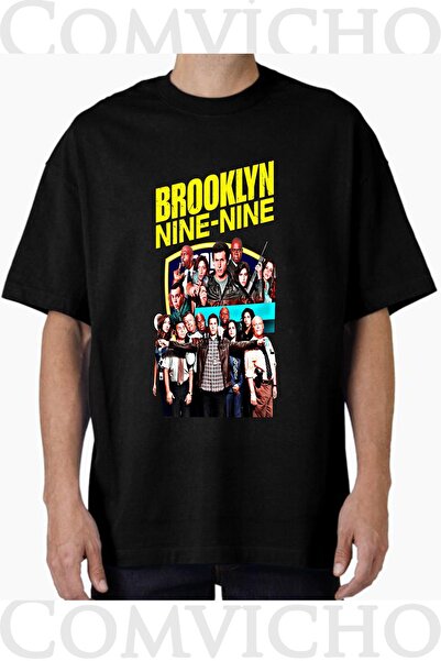 COMVİCHO تي شيرت بروكلين ناين ناين V1 مطبوع للجنسين
