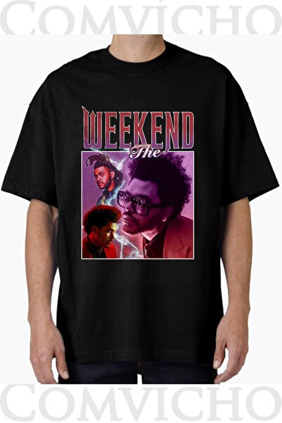COMVİCHO تي شيرت مطبوع بتصميم عطلة نهاية الأسبوع للجنسين V2