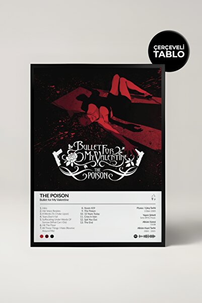 House Gorgeous Bullet for My Valentine The Poison Albümü Çerçeve Albüm Tasarı...