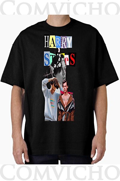 COMVİCHO تي شيرت مطبوع بتصميم هاري v1 للجنسين