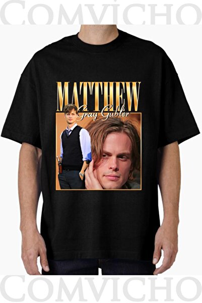 COMVİCHO Unisex Matthew V1 Design Printed Oversize T-Shirt
