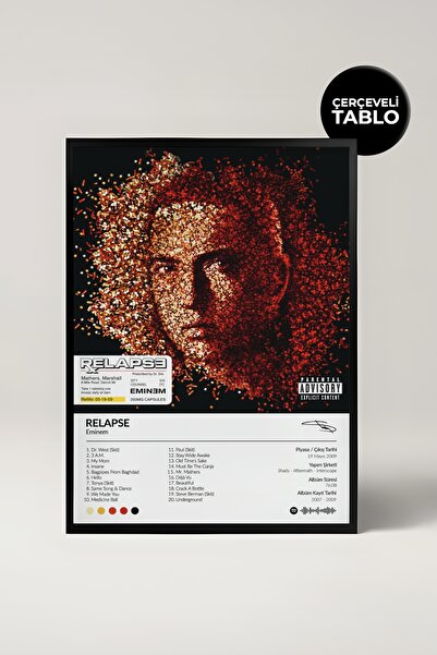 House Gorgeous Eminem Relapse album dizajniran kao poster na Spotifyju