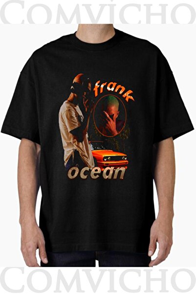 COMVİCHO Unisex Frank Ocean V1 Design Printed Oversize T-Shirt