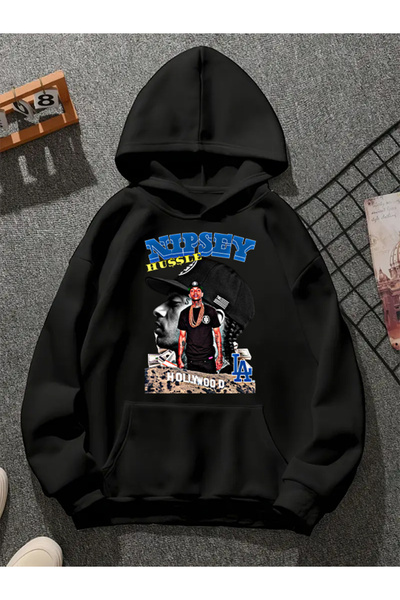 COMVİCHO سترة رياضية سوداء مطبوعة من نيبسي v4