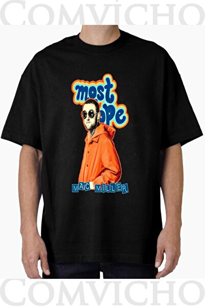 COMVİCHO تي شيرت مطبوع بتصميم ماك ميلر v9 للجنسين