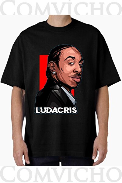 COMVİCHO تي شيرت مطبوع بتصميم ludacrıs v1 للجنسين