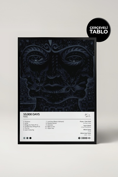 House Gorgeous Poster cu design de album Tool 10,000 Days pentru Spotify