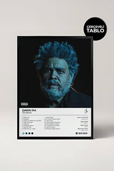 House Gorgeous Αφίσα Spotify με σχέδιο άλμπουμ The Weeknd Dawn Fm