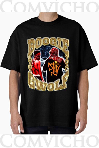COMVİCHO تي شيرت مطبوع بتصميم Boogie v1 للجنسين
