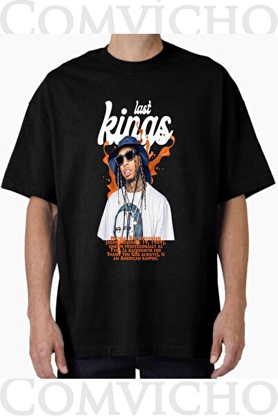 COMVİCHO تي شيرت مطبوع بتصميم Last Kings v1 للجنسين