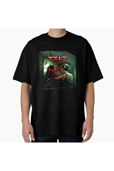 COMVİCHO تي شيرت مطبوع بتصميم Metallica20 للجنسين