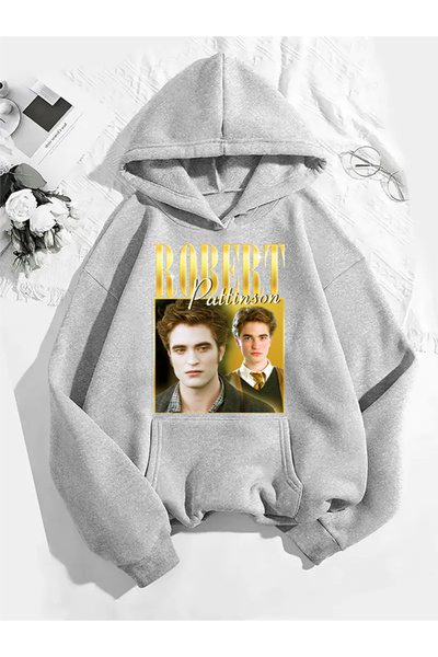 COMVİCHO سويت شيرت روبرت v1 مطبوع باللون الرمادي