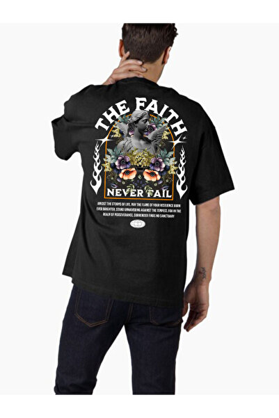 COMVİCHO تي شيرت كبير الحجم مطبوع بتصميم streetwear19 للجنسين