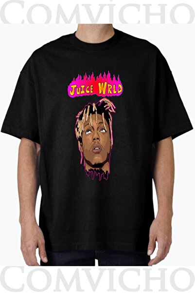COMVİCHO تي شيرت مطبوع بتصميم Juice VRld V2 للجنسين