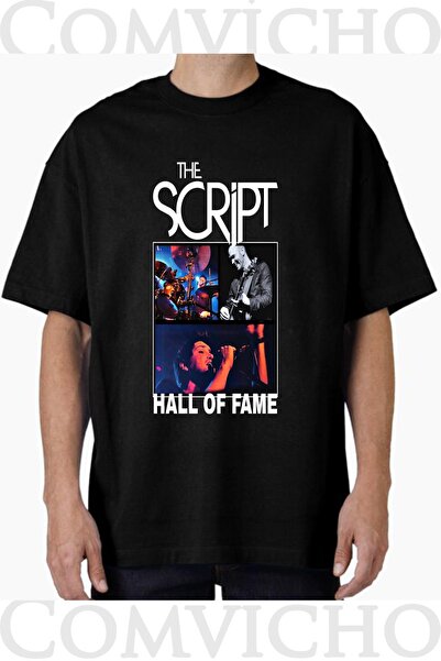 COMVİCHO Unisex the Script V1 Design Printed Oversize T-Shirt
