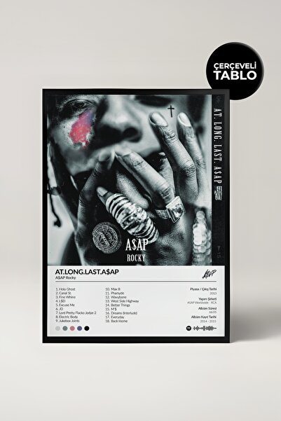 House Gorgeous Poster Spotify cu design de album Asap Rocky At Long Last