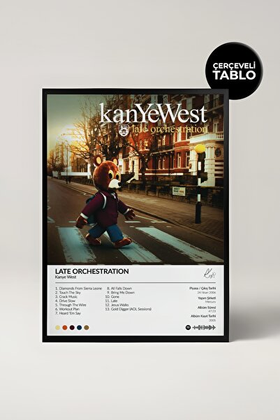 House Gorgeous Pictură cu poster Spotify cu designul albumului Kanye West Lat...