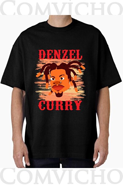 COMVİCHO تي شيرت مطبوع بتصميم دينزل كاري v1 للجنسين