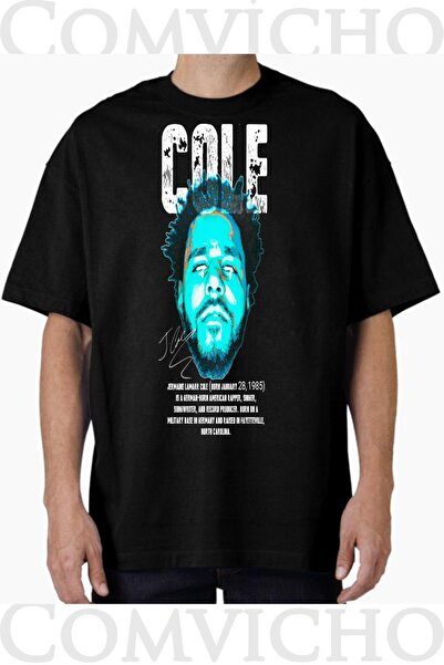 COMVİCHO تي شيرت مطبوع بتصميم Cole v1 للجنسين
