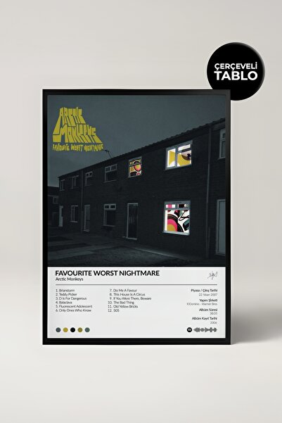 House Gorgeous Arctic Monkeys Favourite... Albümü Çerçeve Albüm Tasarımlı Spo...