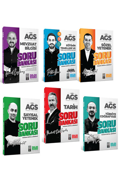 RETRO YAYINCILIK 2026 Meb Ags Sayısal Sözel Yet. Mevzuat Bilgisi Eğ. Tem. Sor...